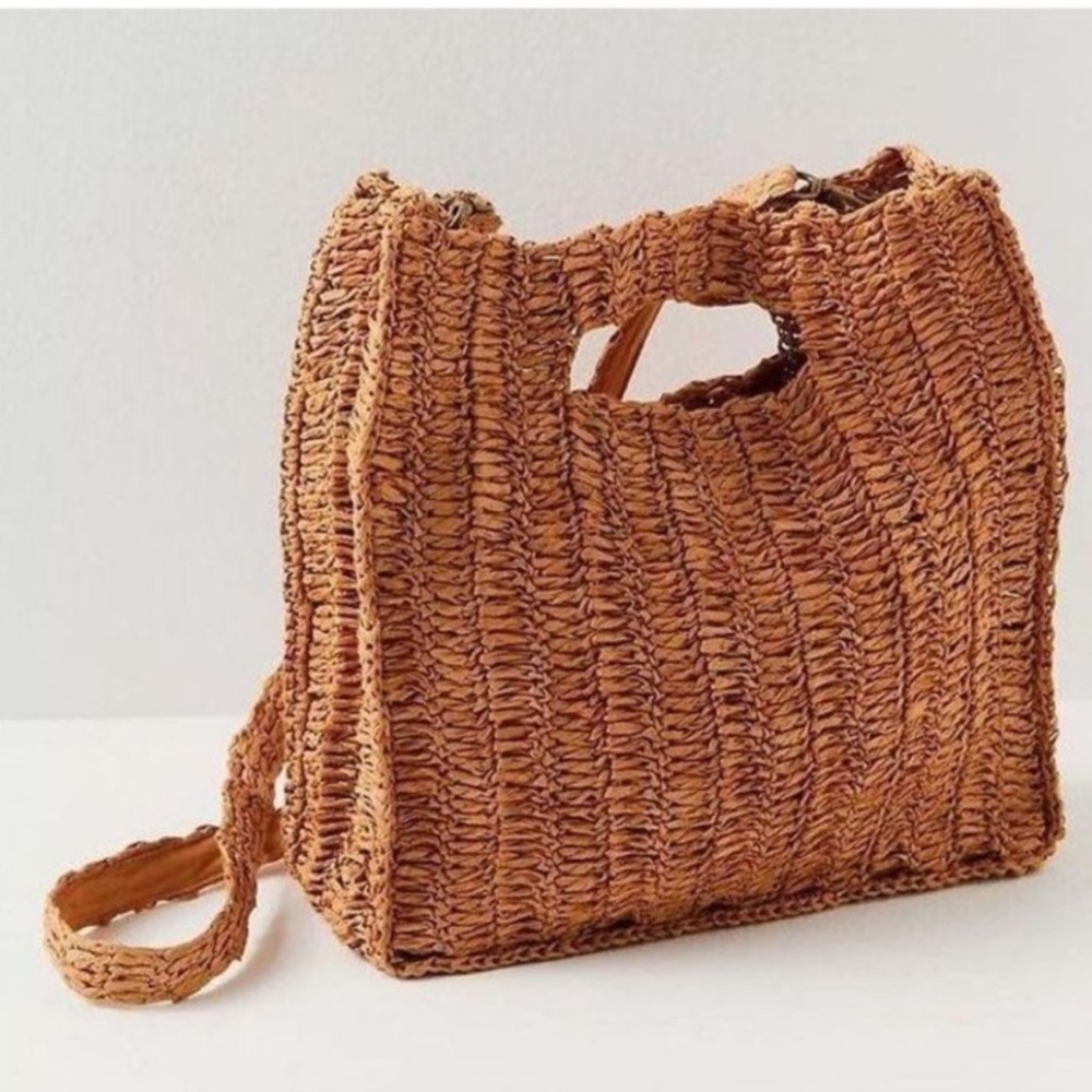 Free People Brunch Date Clutch Tan